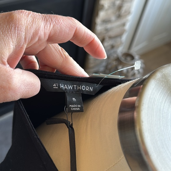 41 Hawthorn Black A-Line V-Neck Maxi Dress - Picture 11 of 15